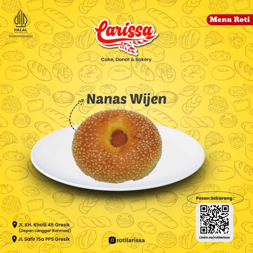 Roti Nanas Wijen